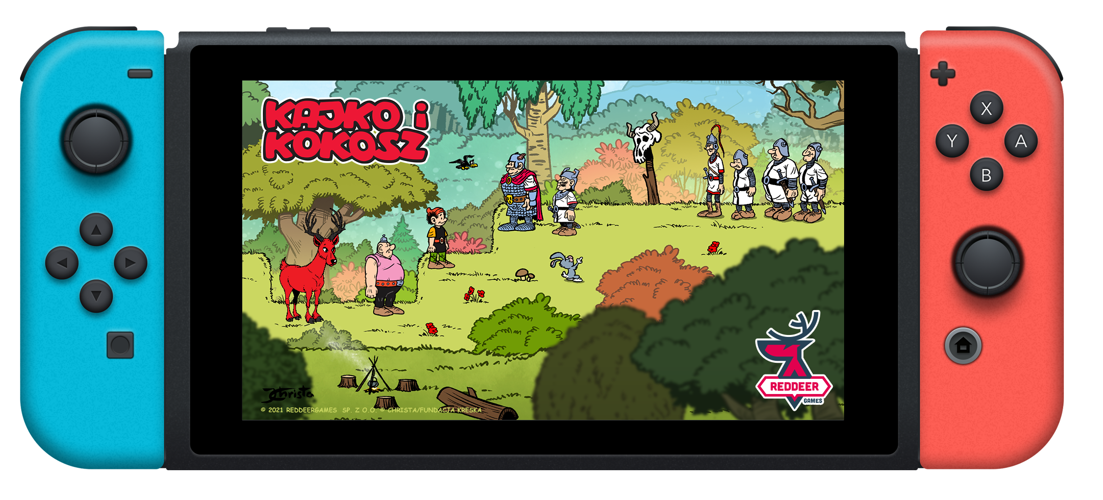 Nowa umowa Fundacji Kreska: RedDeerGames stworzy dwie gry wideo oparte na kultowych polskich komiksach “Kajko i Kokosz” na konsolę Nintendo Switch.